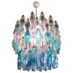Murano Glasse 133-Colored Poliedri Chandelier