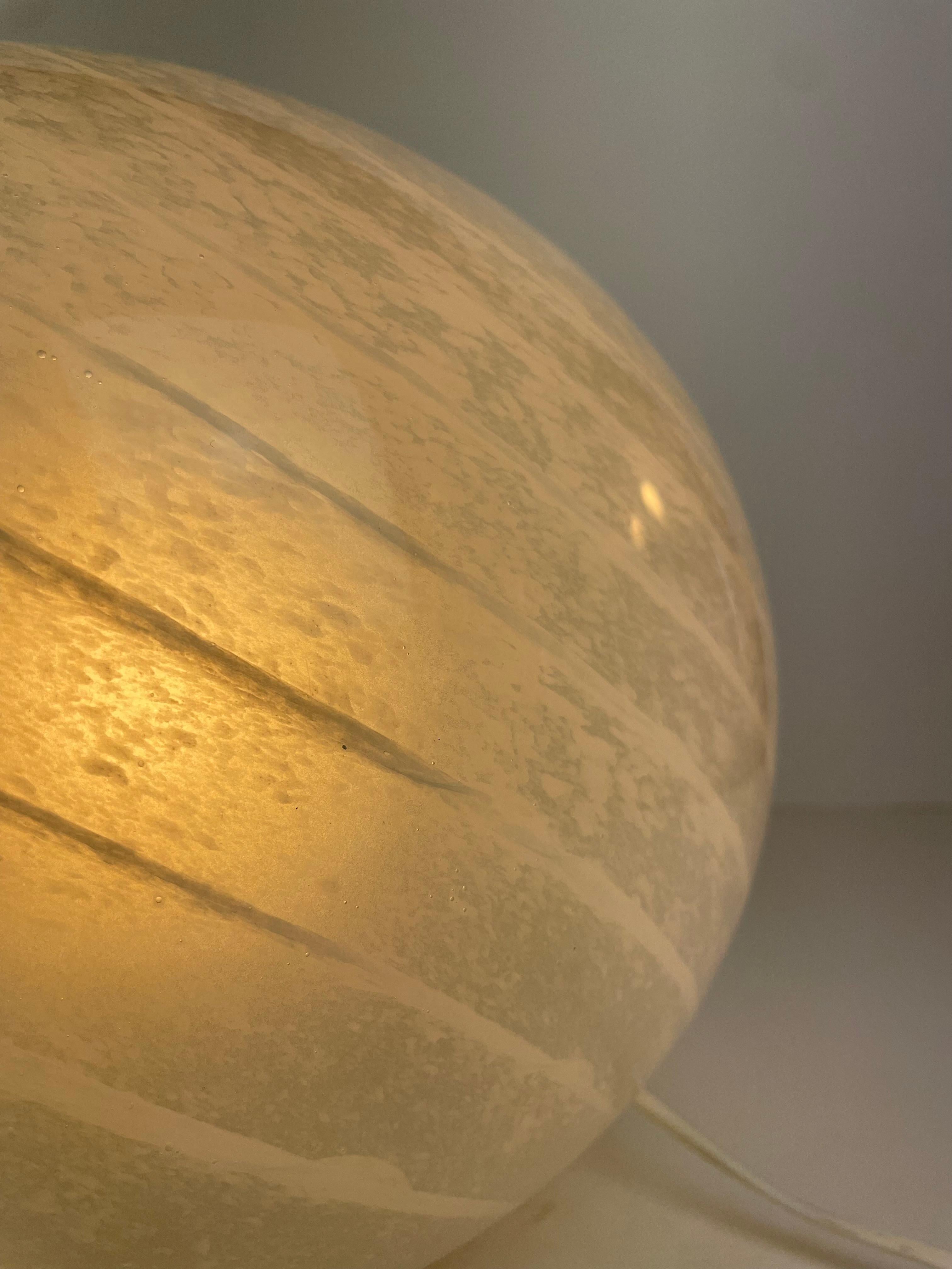 Late 20th Century Murano Globe Table Lamp, 1970s For Sale
