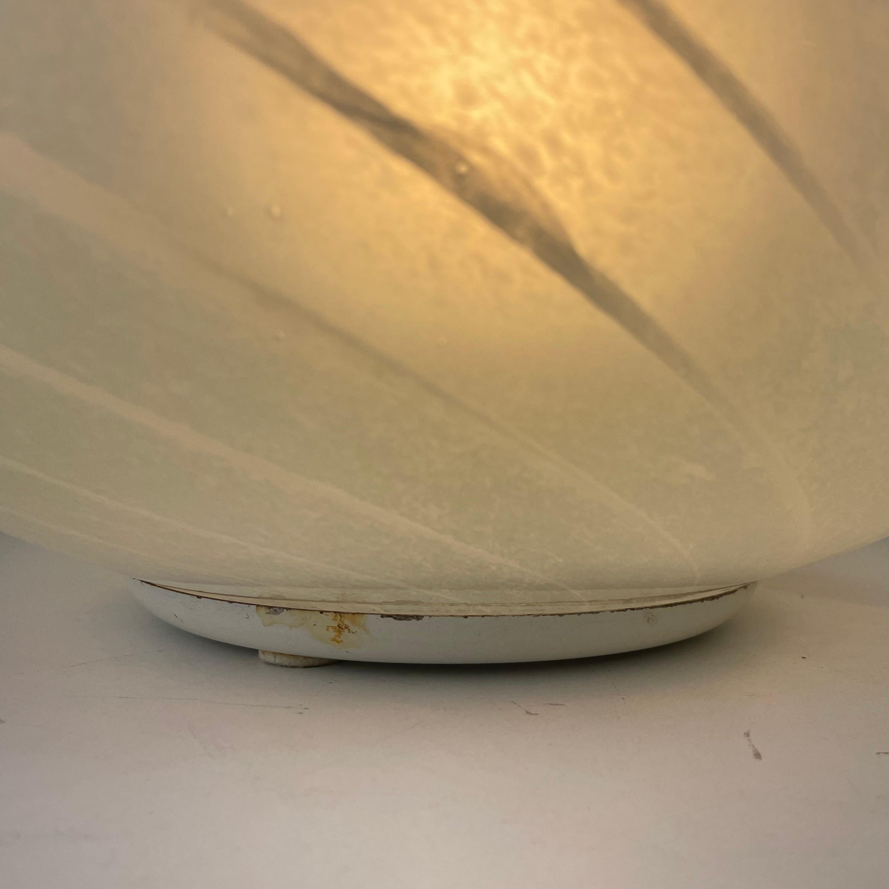 Glass Murano Globe Table Lamp, 1970s For Sale