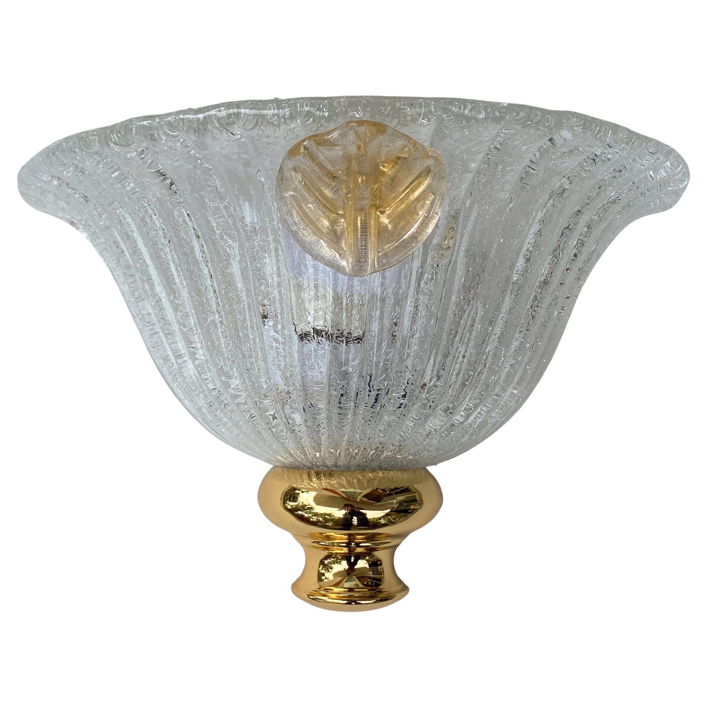 Applique di Murano in oro e trasparenti, 1970