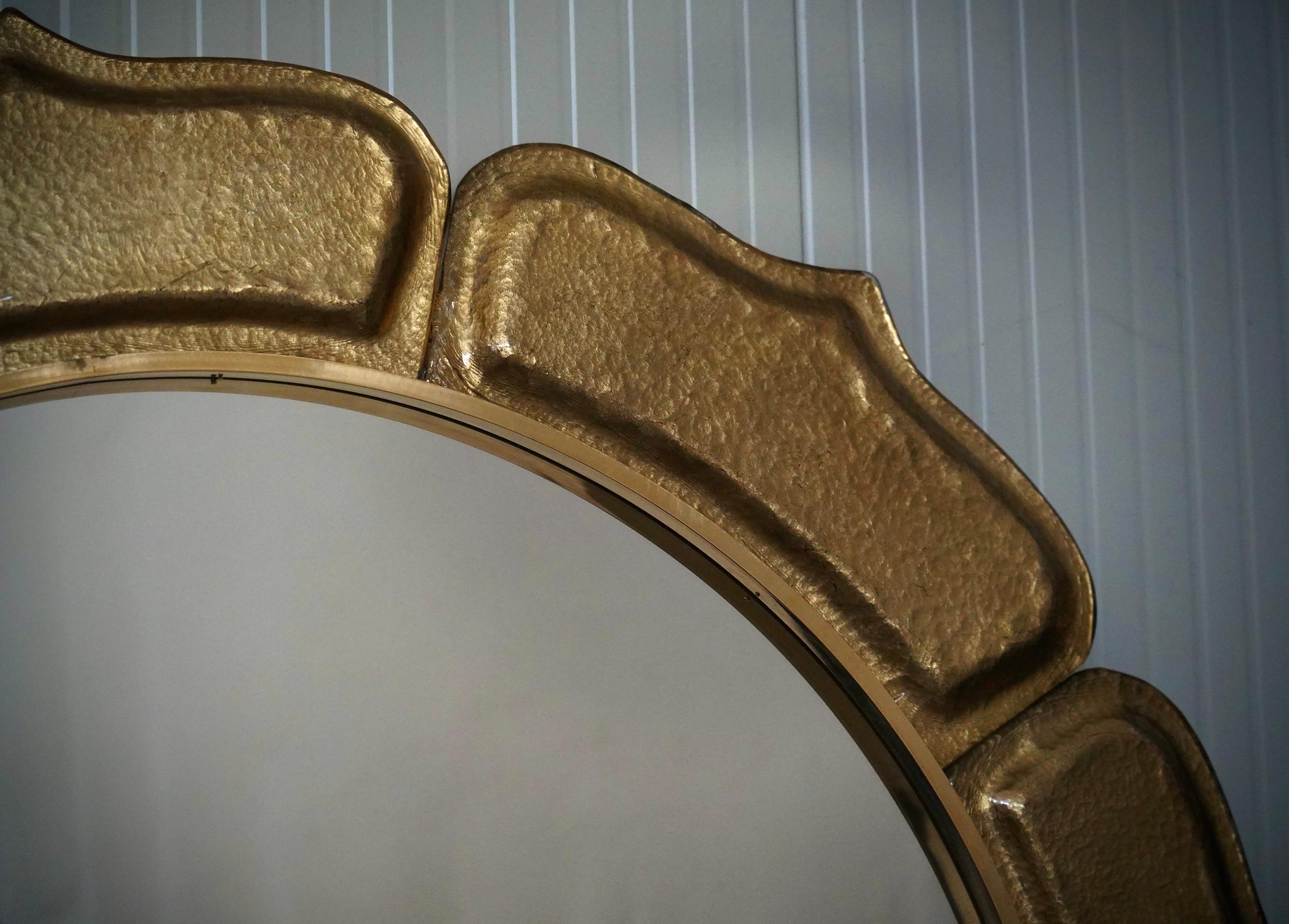 Murano Gold Kunstglas und Messing Italienische Konsole / Wandspiegel, 2020 (21. Jahrhundert und zeitgenössisch) im Angebot