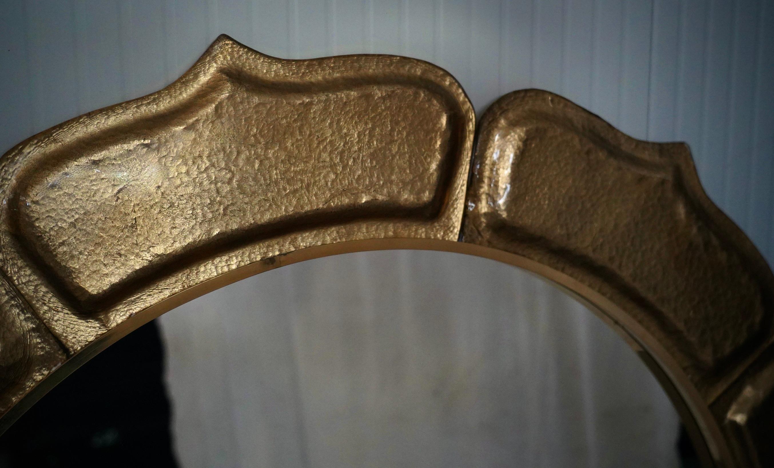 Murano Gold Kunstglas und Messing Italienische Konsole / Wandspiegel, 2020 im Angebot 4