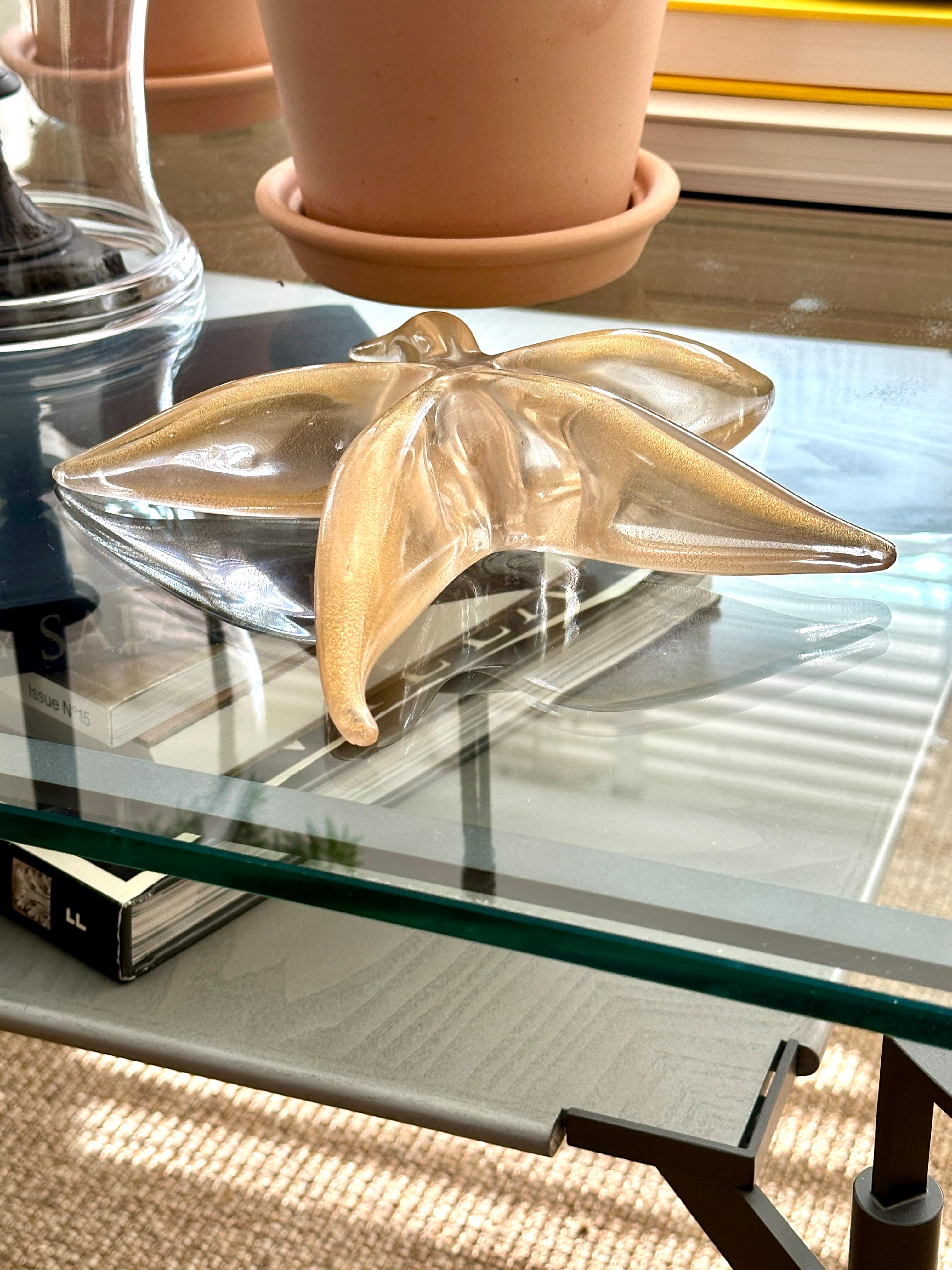 Estrella de mar de Murano dorada Fleck Diseñada por Elsa Peretti para Tiffany & Company Italiano