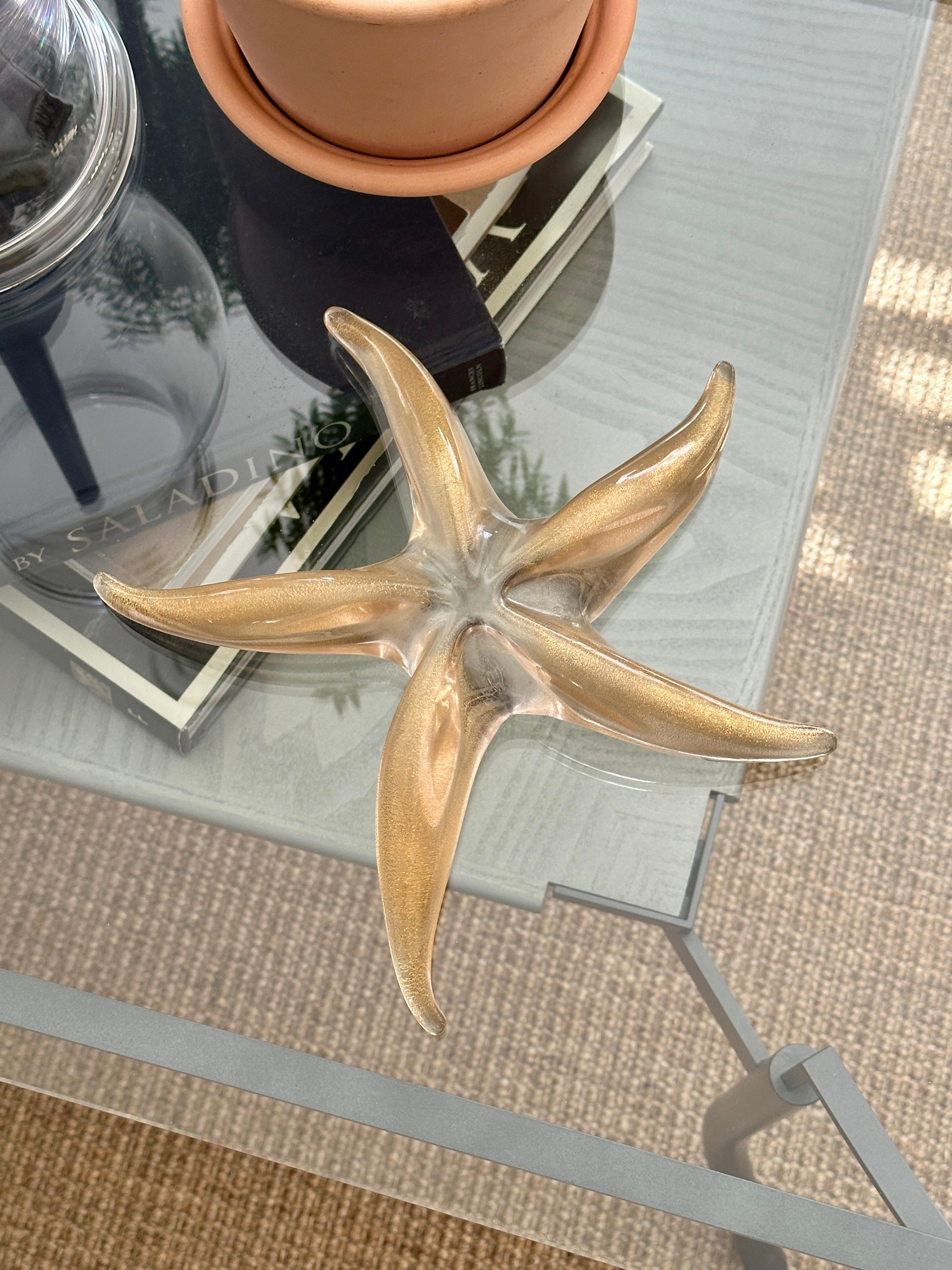 Estrella de mar de Murano dorada Fleck Diseñada por Elsa Peretti para Tiffany & Company en Bueno Estado en Doraville, GA