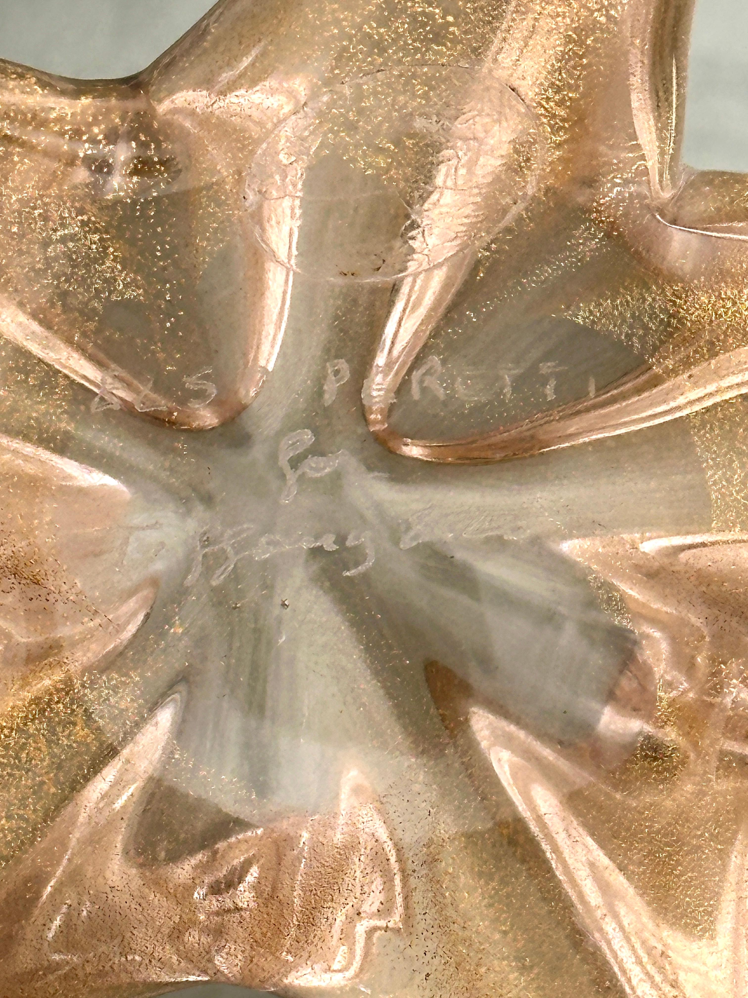 Estrella de mar de Murano dorada Fleck Diseñada por Elsa Peretti para Tiffany & Company 1