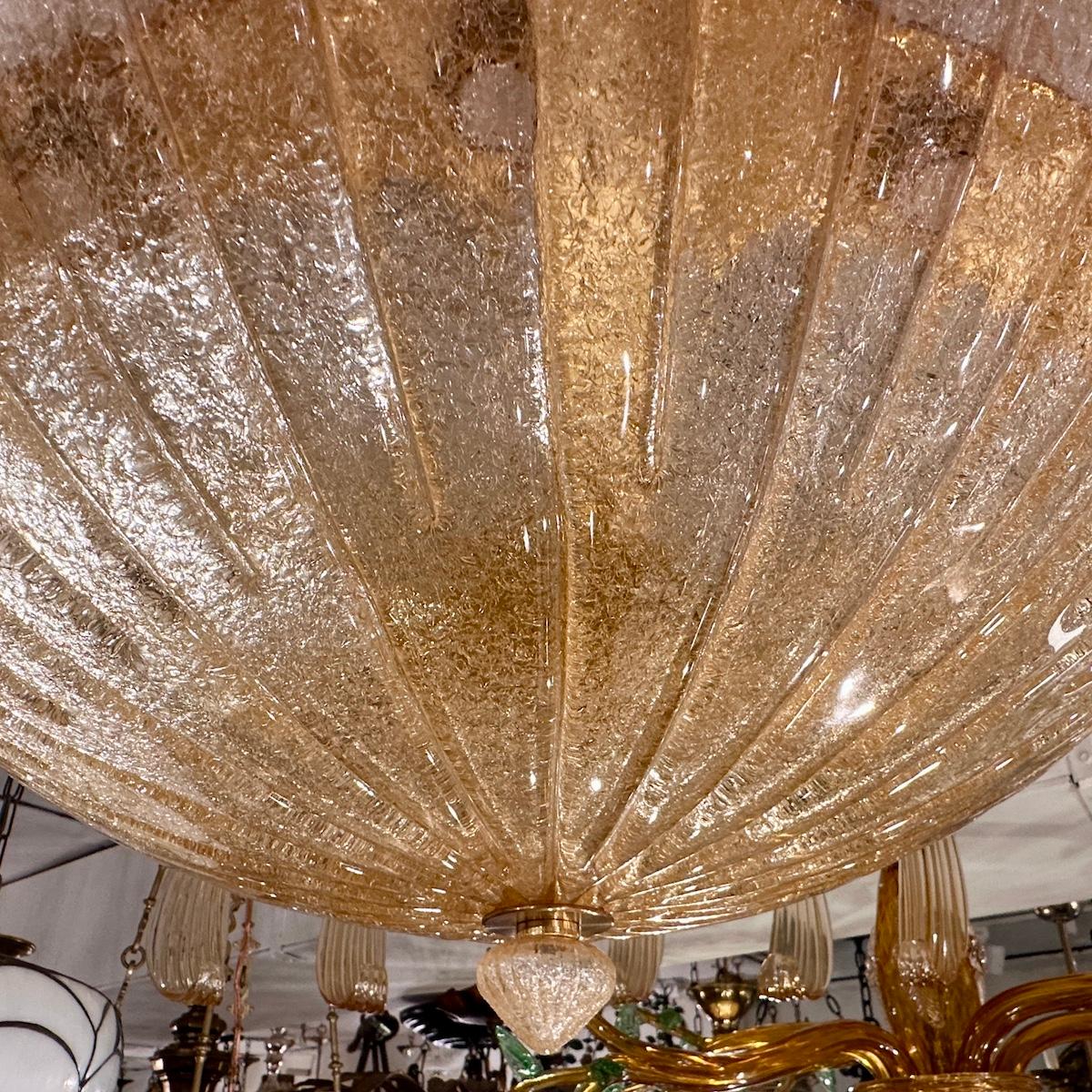 Lampadario in vetro oro di Murano in vendita 3