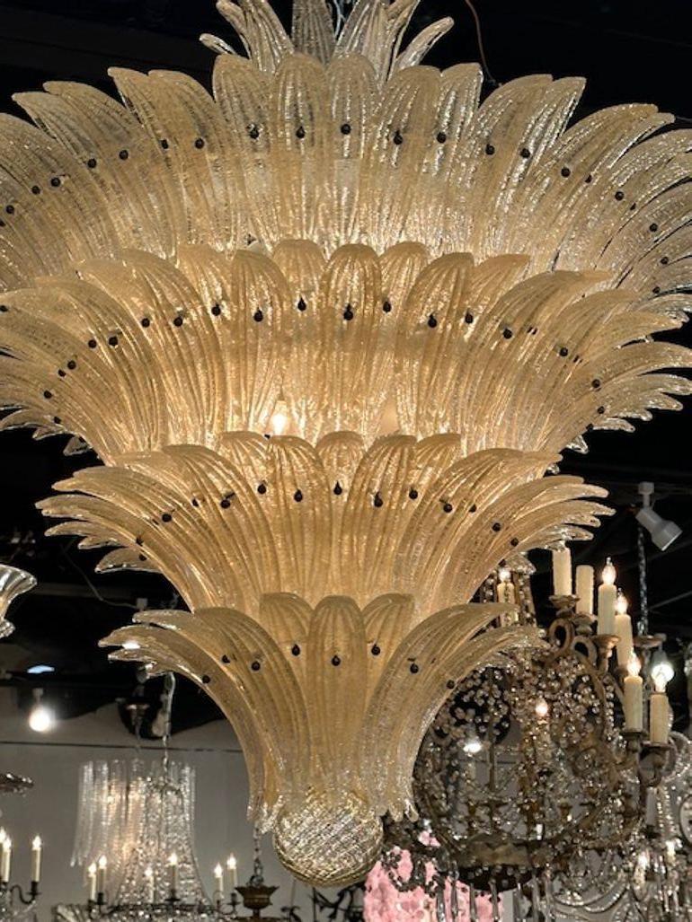 XXIe siècle et contemporain Lustre de Murano Granola Palm en vente