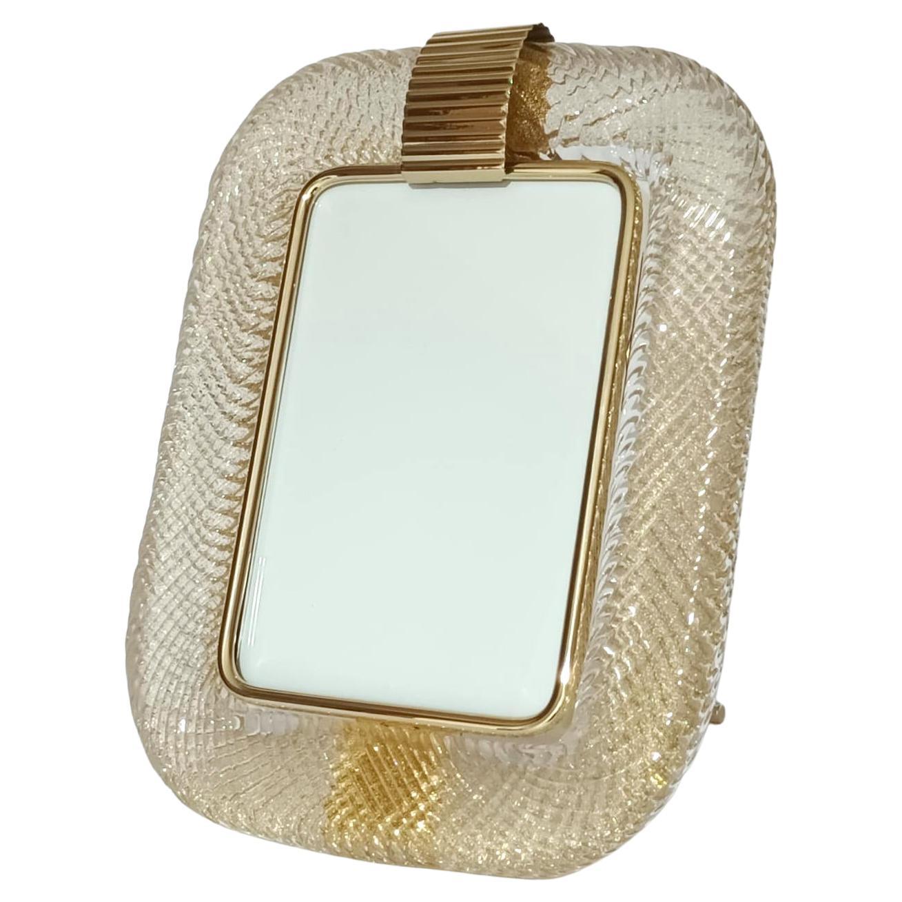 Murano Gold Photo Frame by Barovier e Toso