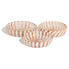 Murano Gold Swirled Catchalls Set of Three