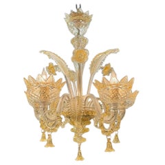 Lampadario in stile veneziano Murano Gold