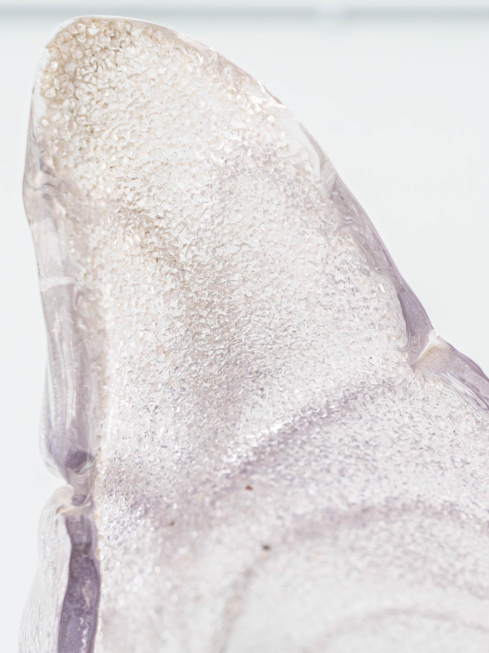 Aplique de pared de latón con doble hoja de cristal Graniglia de Murano, Italia, años 60 en Bueno estado para la venta en AMSTERDAM, NL