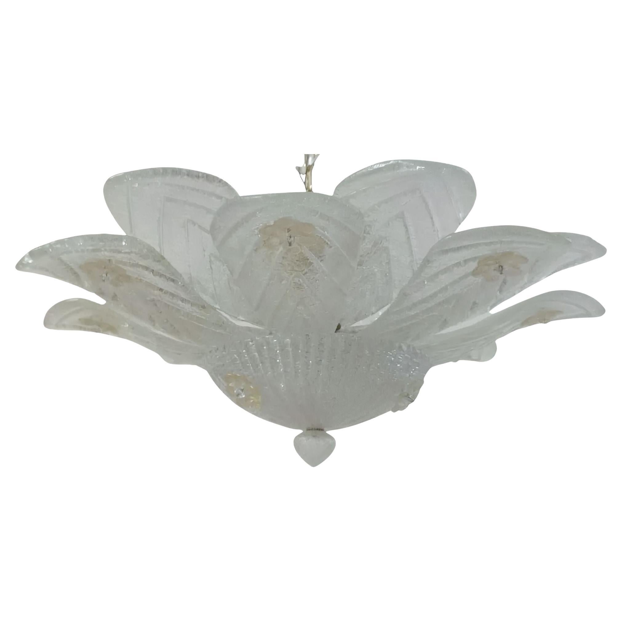Monture affleurante en verre Murano Graniglia - Italie, vers les années 1960. en vente