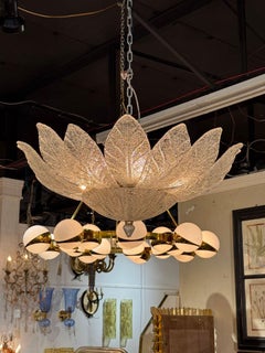 Murano Granola Glass Flush Mount Chandeliers