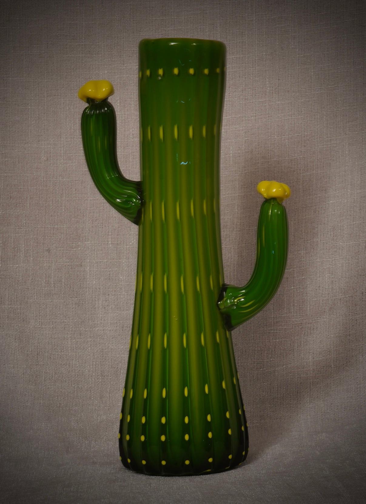 Vase du milieu du siècle en verre d'art The Artful Green & Greene, 2000 en vente 2