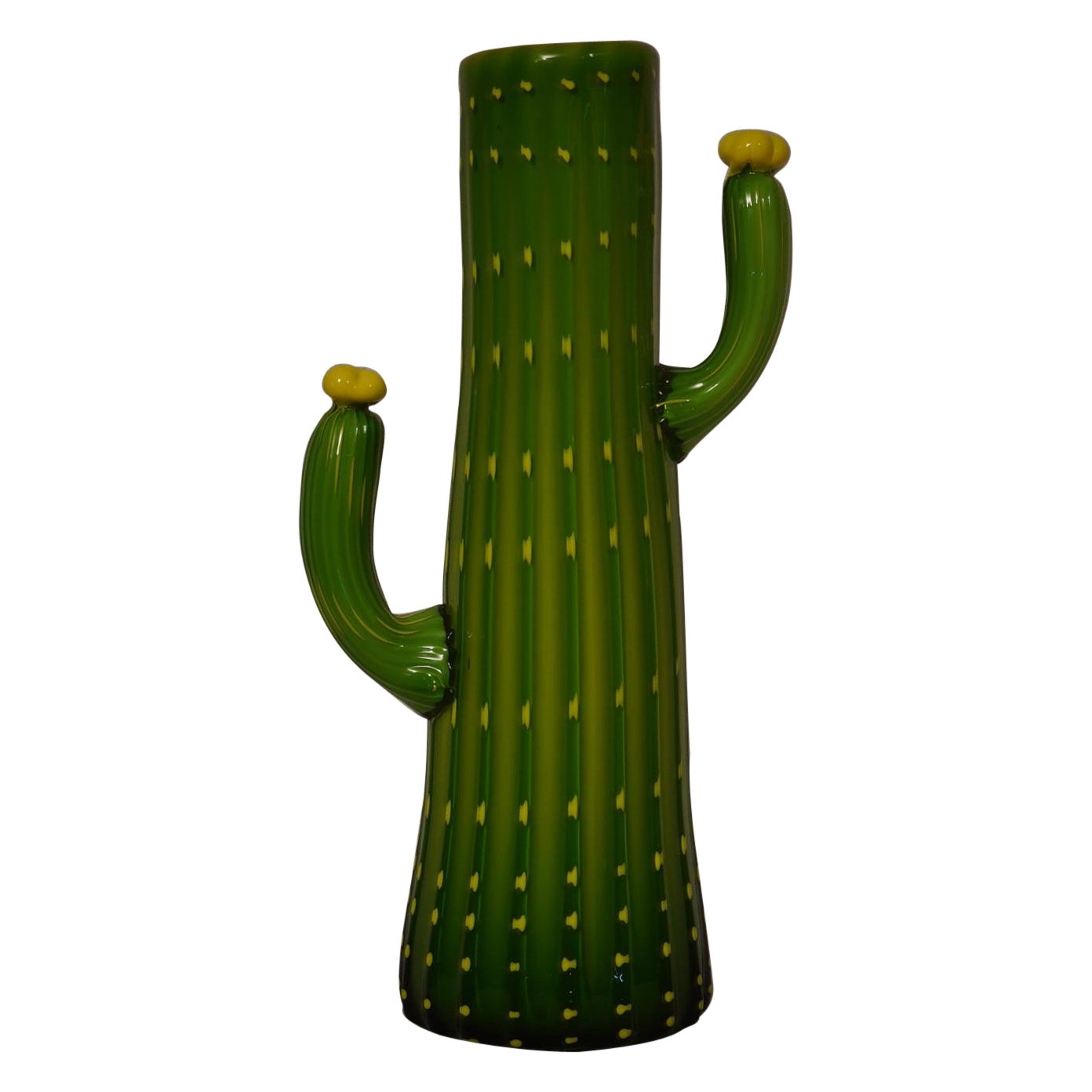 Vase du milieu du siècle en verre d'art The Artful Green & Greene, 2000