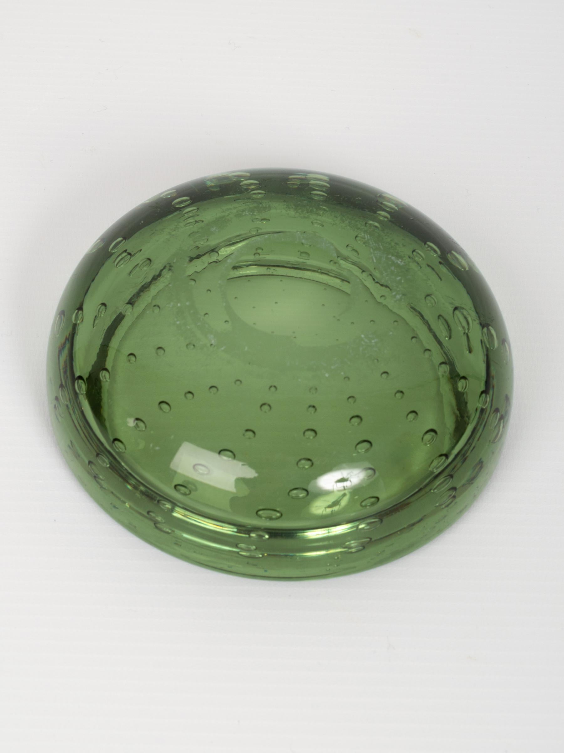 bubble glass ashtray