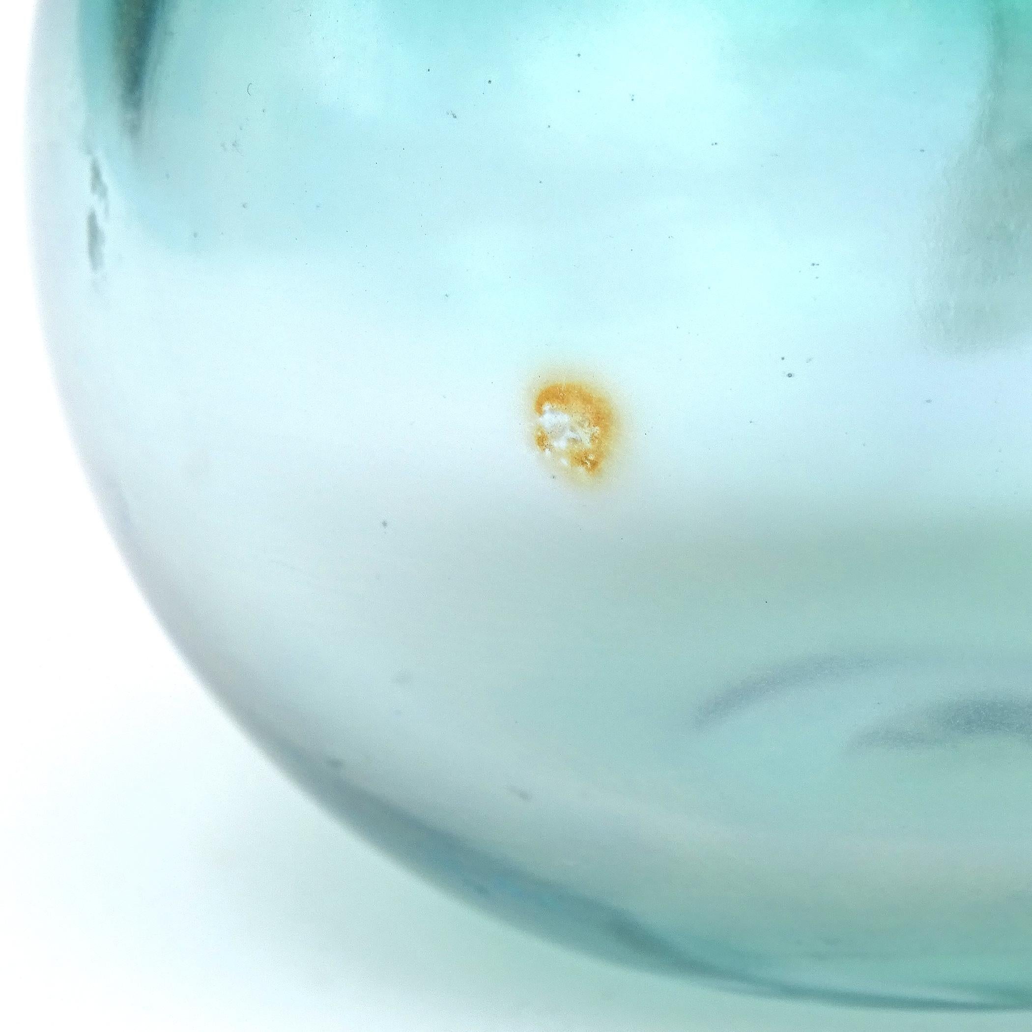 The Artful Green Blu Oro Iridescente di Murano Scultura di frutta mela banana in vetro artistico italiano in vendita 5