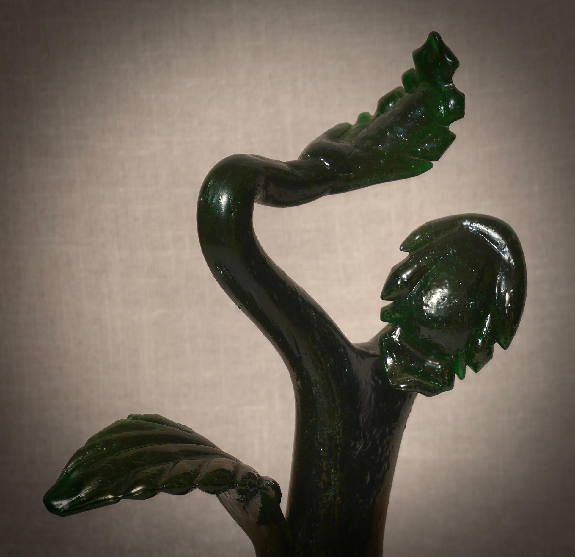 Murano Grünglas-Skulptur, 2000 (Italienisch) im Angebot