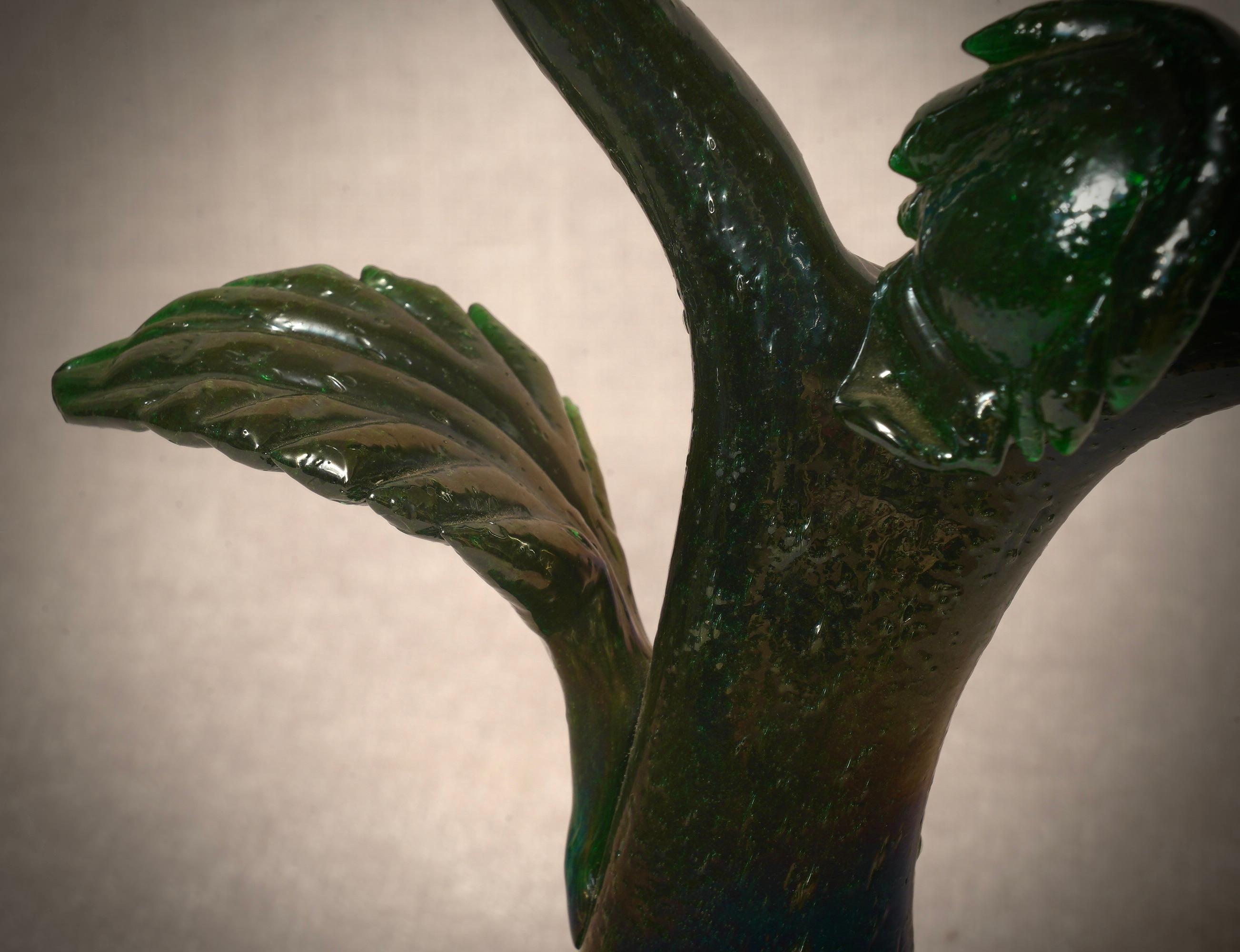 Murano Grünglas-Skulptur, 2000 im Zustand „Gut“ im Angebot in Roma, Lazio