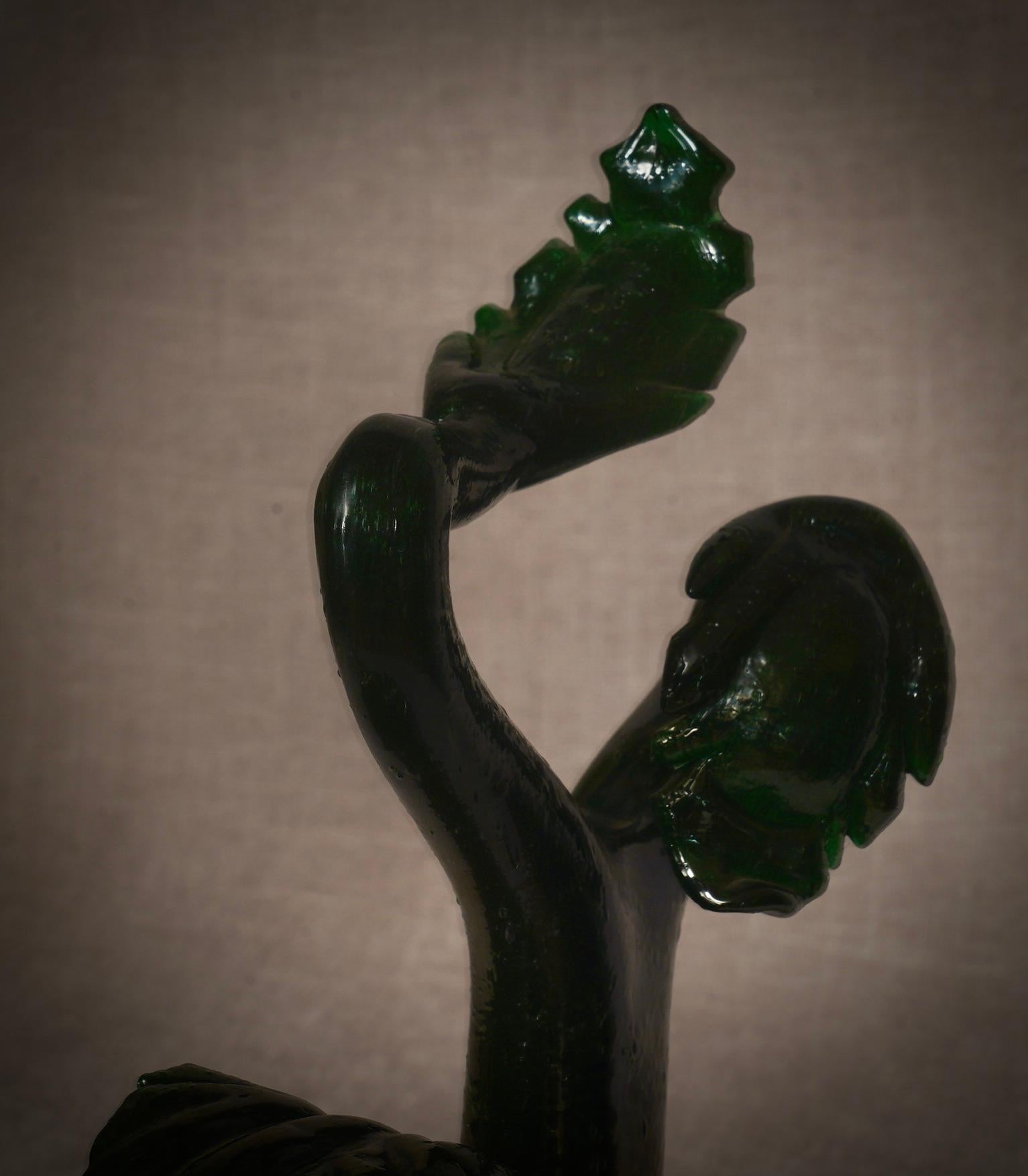 Murano Grünglas-Skulptur, 2000 (Muranoglas) im Angebot