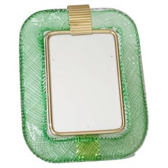 Vintage Murano Green Photo Frame by Barovier e Toso - 4 Available