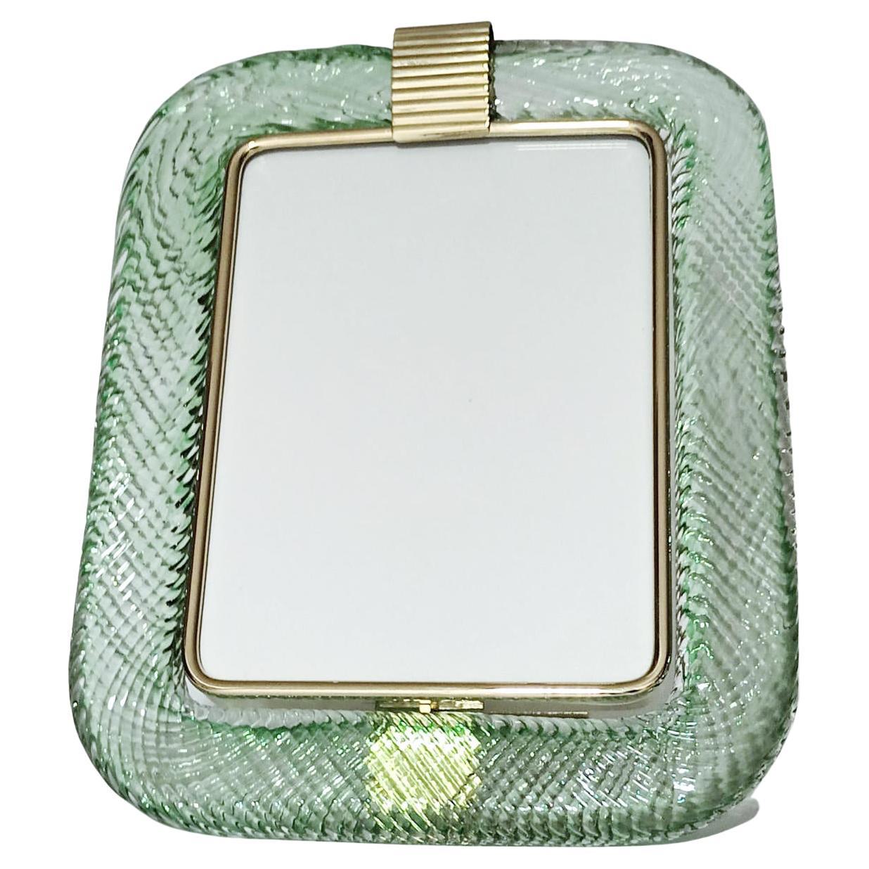 Murano Green Photo Frame by Barovier e Toso - 3 Available For Sale