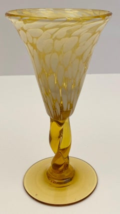 Murano Hand Blown Glass Goblets, Set of 6