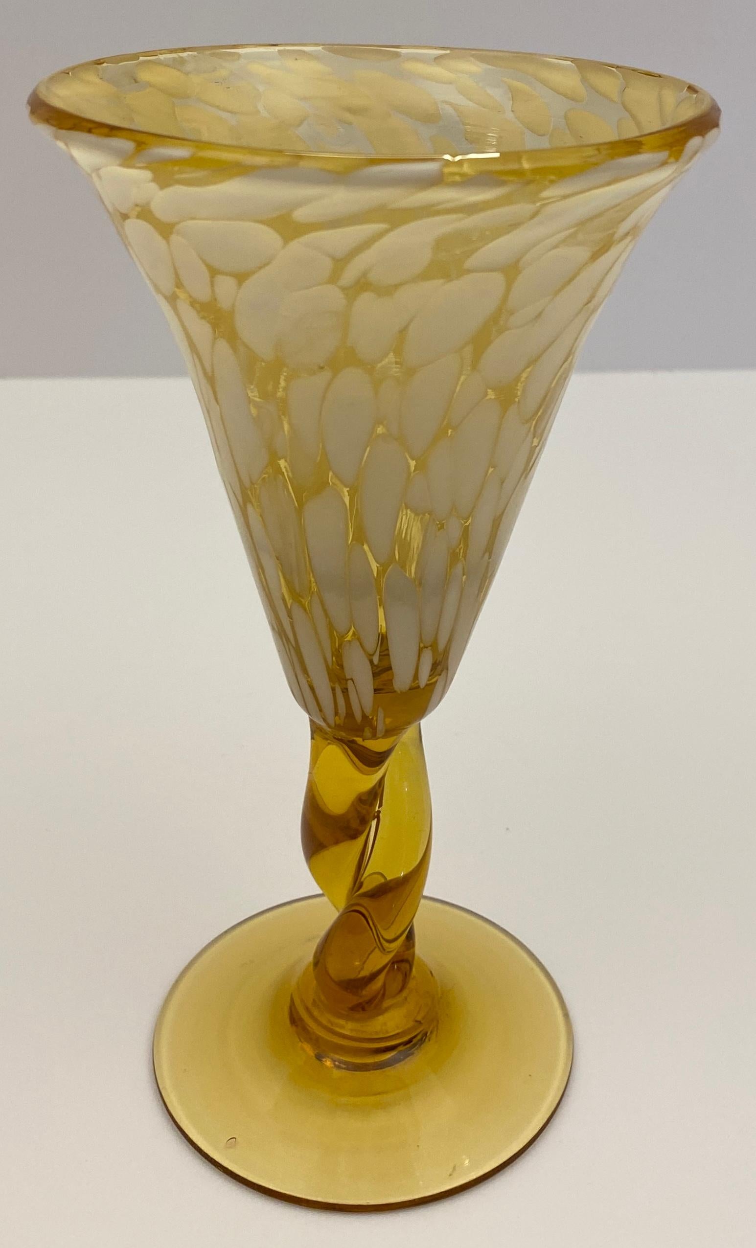 Gobelets en verre soufflé à la main de Murano, lot de 6 Bon état - En vente à Miami, FL