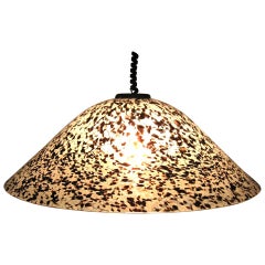 1960's Murano Hand Blown Glass Pendent Chandelier Light by Mazzega