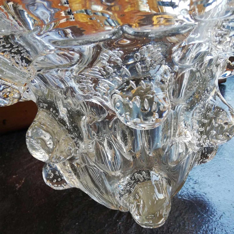 20th Century Murano Hand Blown Glass Vase by Alberto Dona, 1980s For Sale