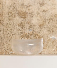 Vase aus mundgeblasenem irisierendem Muranoglas:: signiert Massimo Micheluzzi