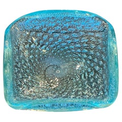 Murano Hand-Blown Turquoise Dish