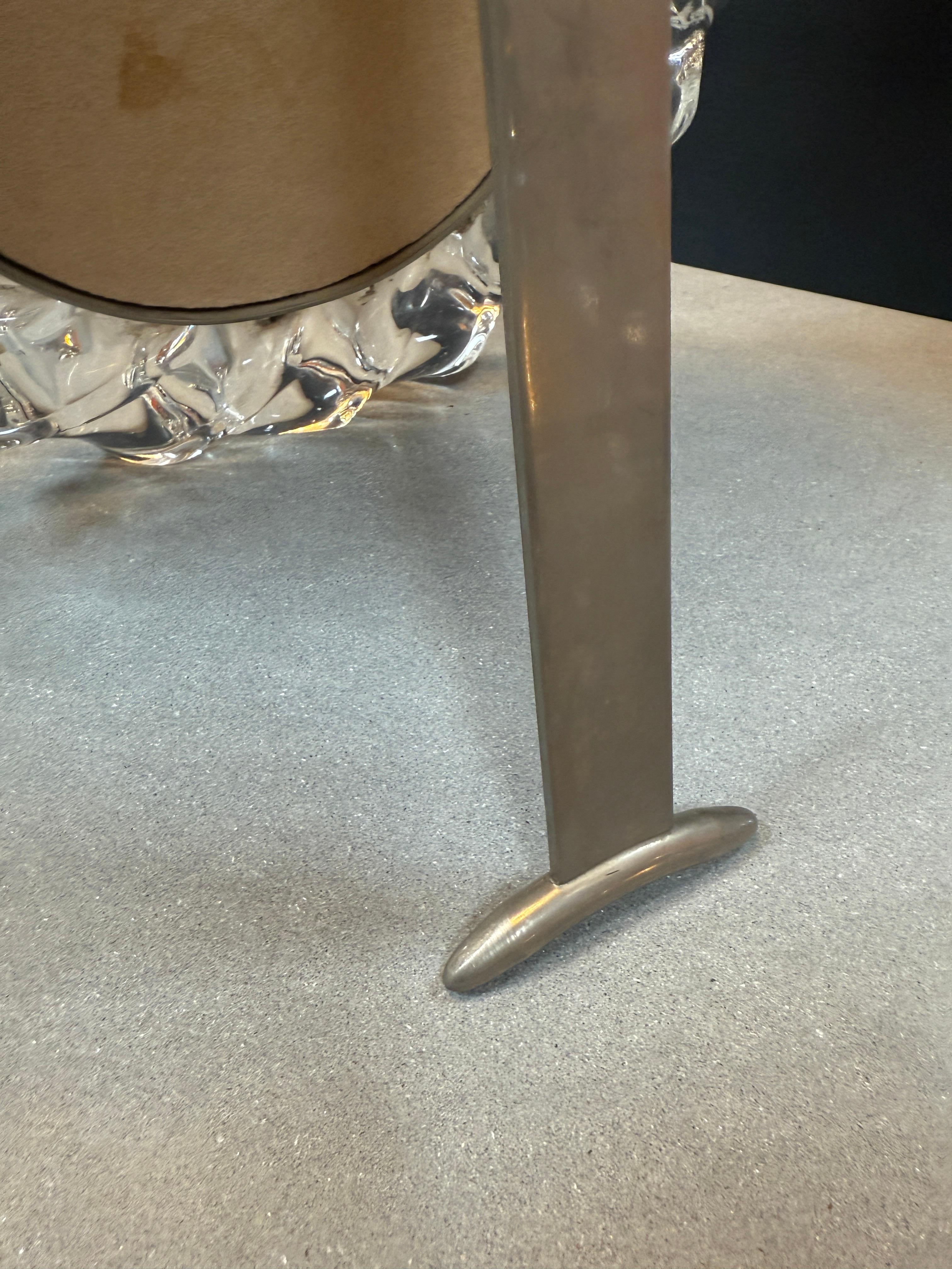 Murano Hand-Cast Glass Table Mirror For Sale 1