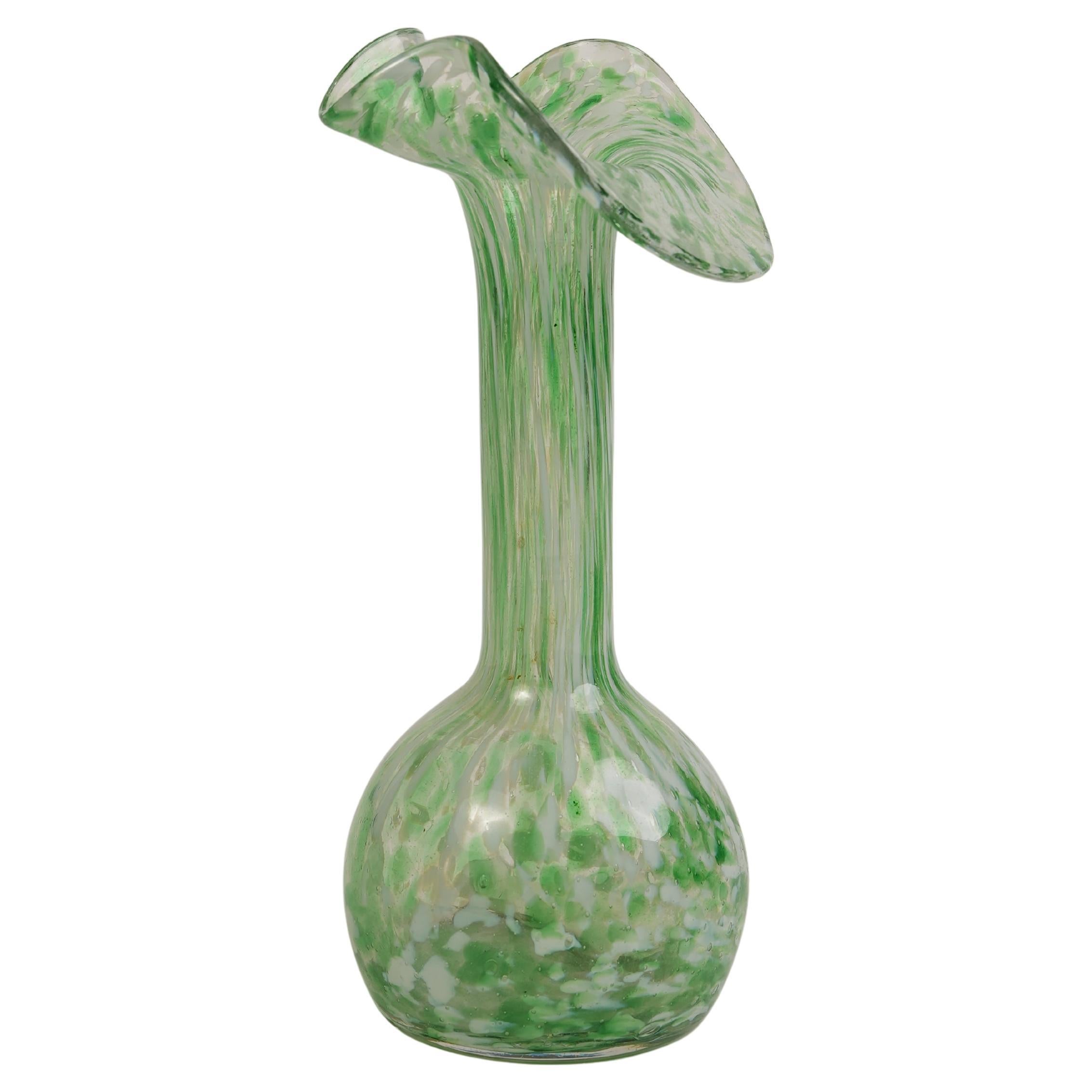 Vaso in vetro artistico soffiato a mano di Murano