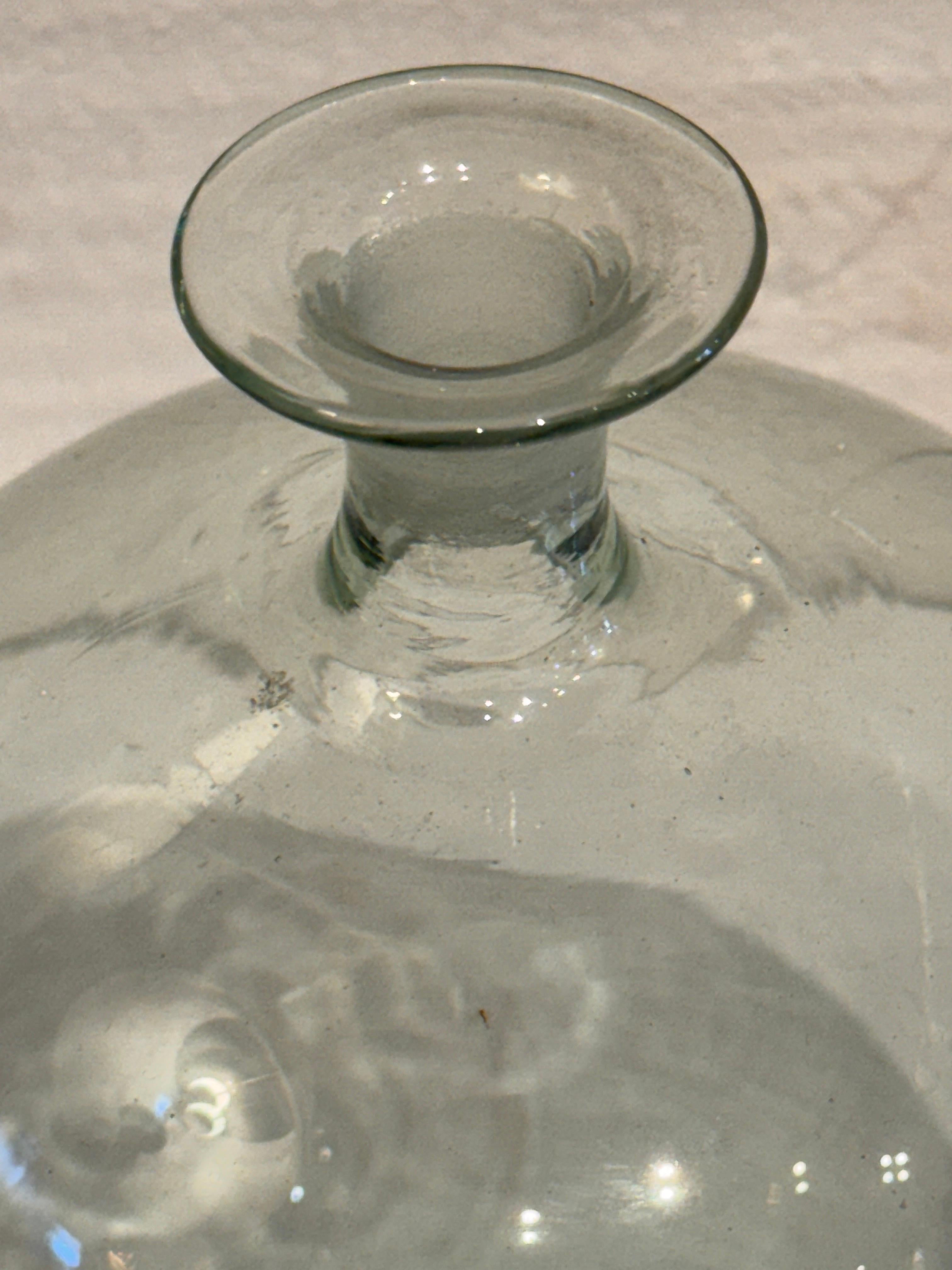 Juego de decantador y copa de cristal soplado de Murano en venta 4