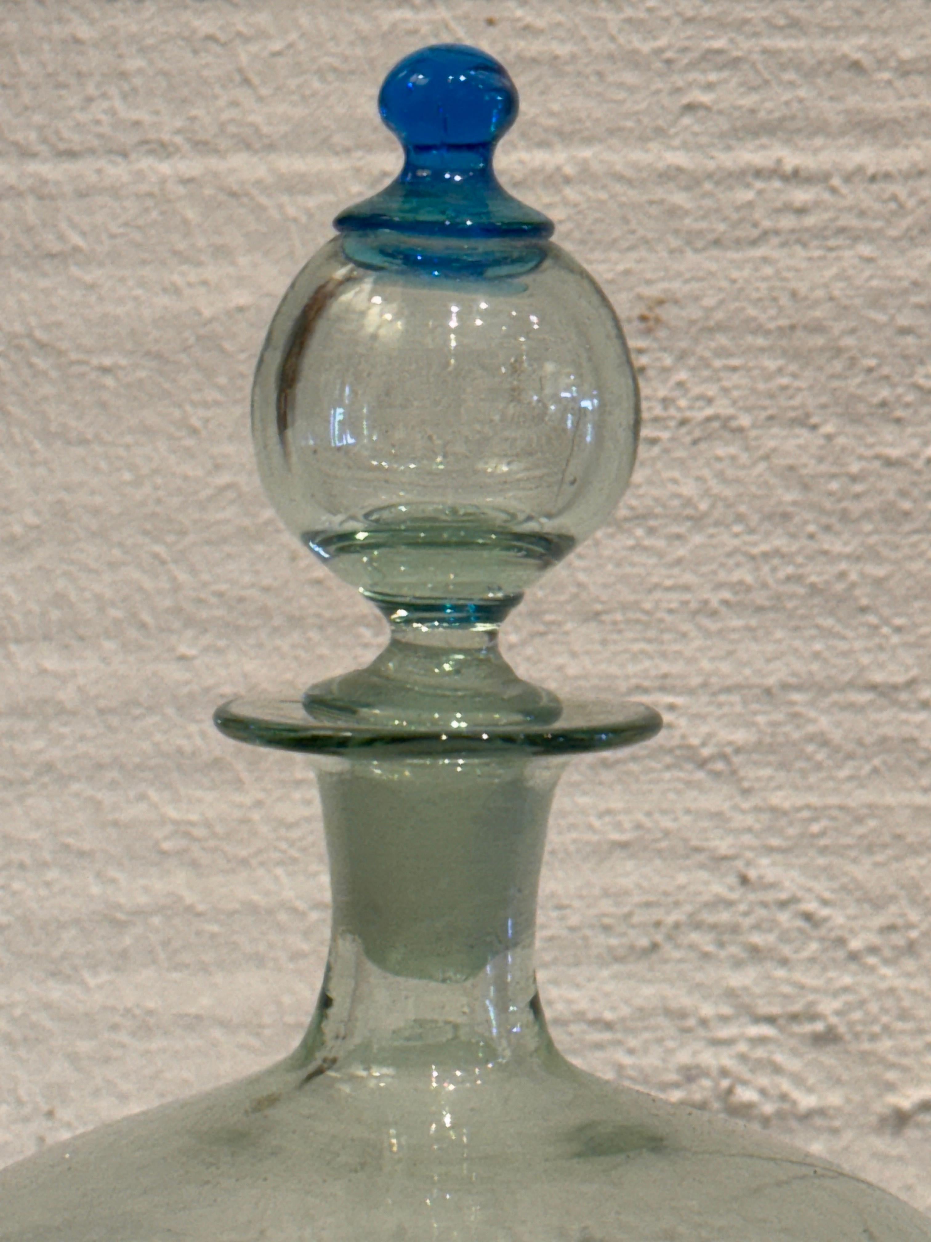 Juego de decantador y copa de cristal soplado de Murano en venta 2