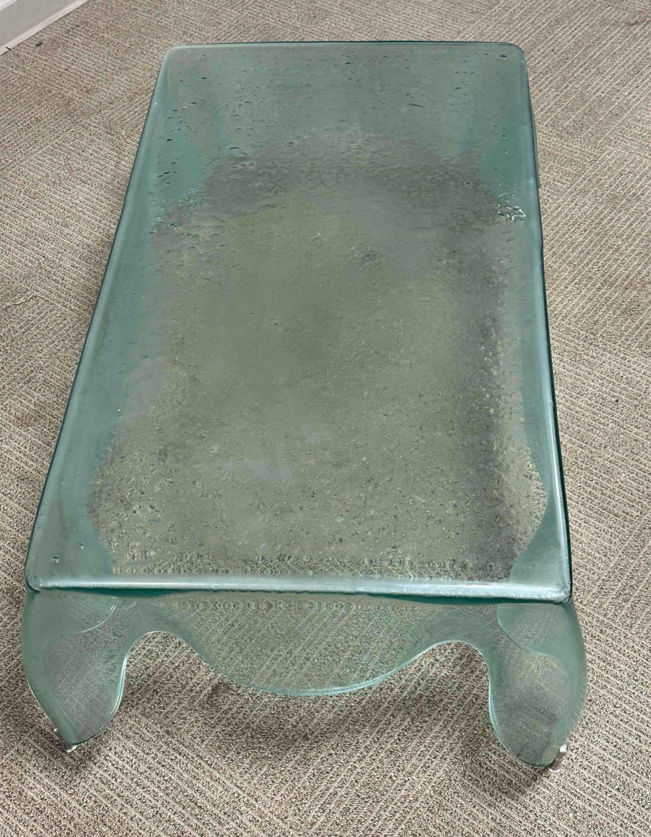italien Table basse en verre soufflé à la bouche 