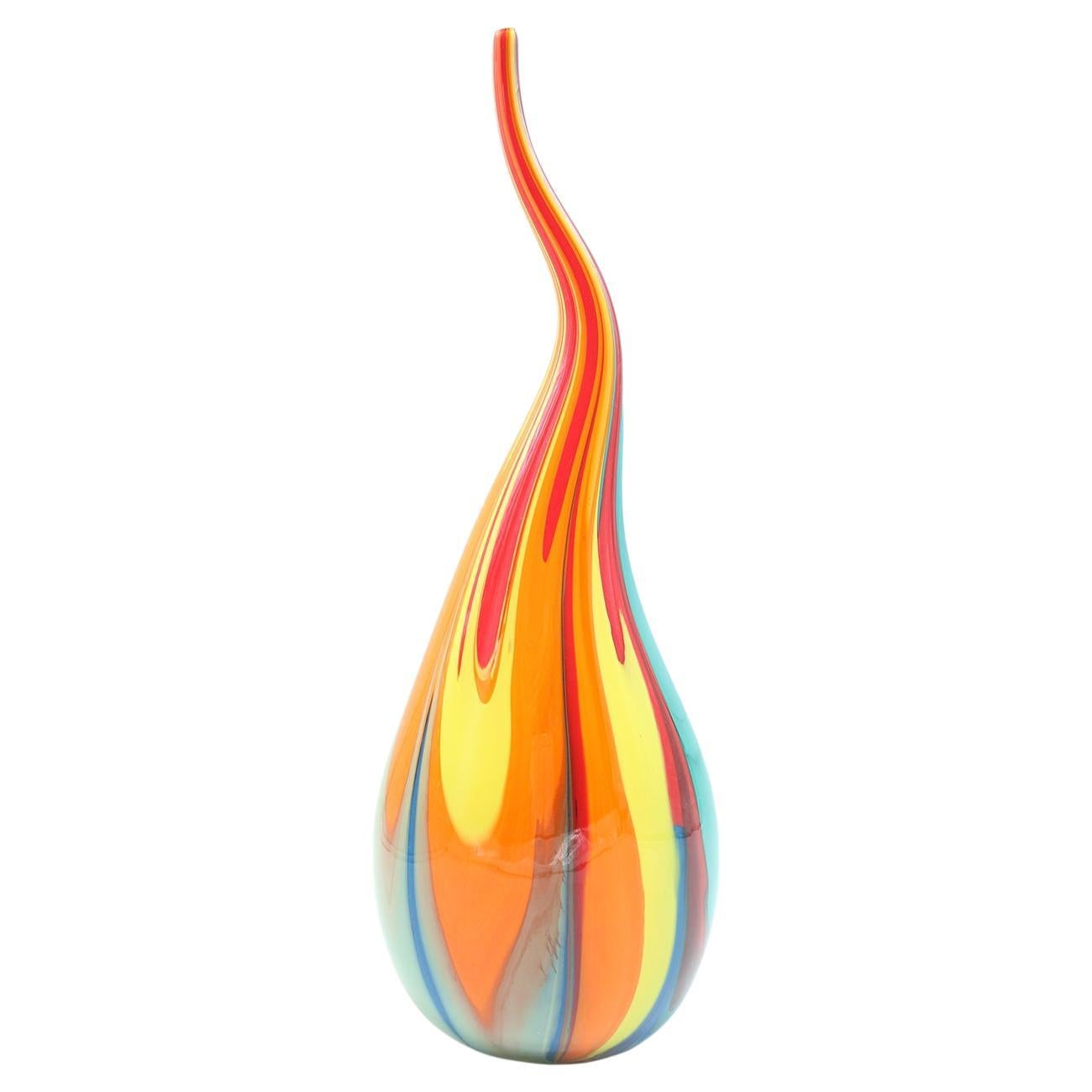 Murano Glass Vase For Sale at 1stDibs