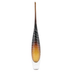 Murano Handmade Glass Art Vase Drop Shape Sommerso