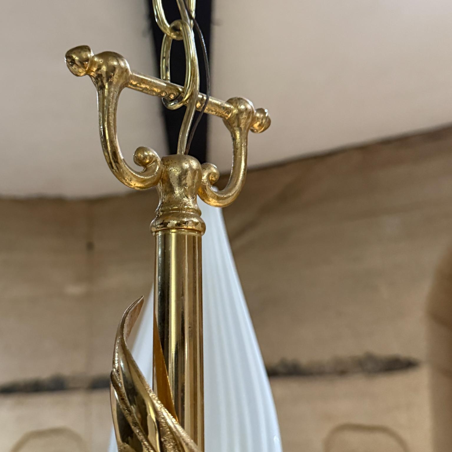 Lampadario a sospensione di Murano a 5 bracci Seguso Franco Luce in vendita 1