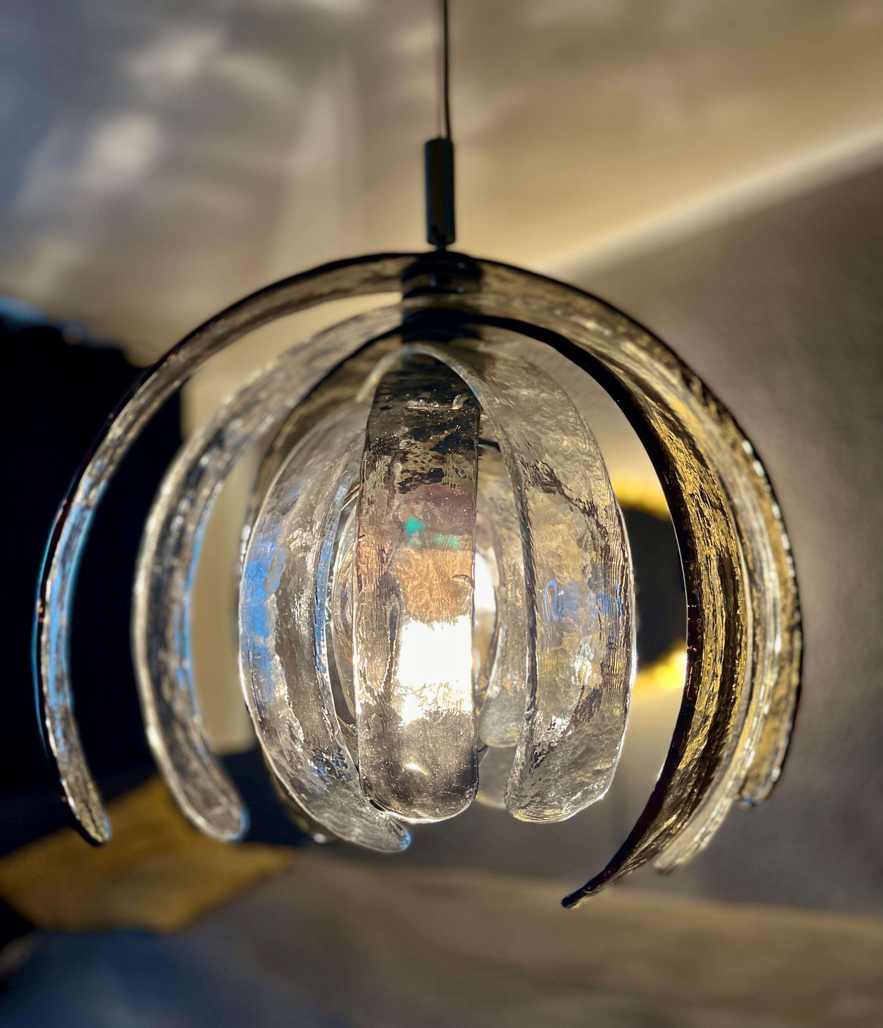 Lampada a sospensione di Murano 