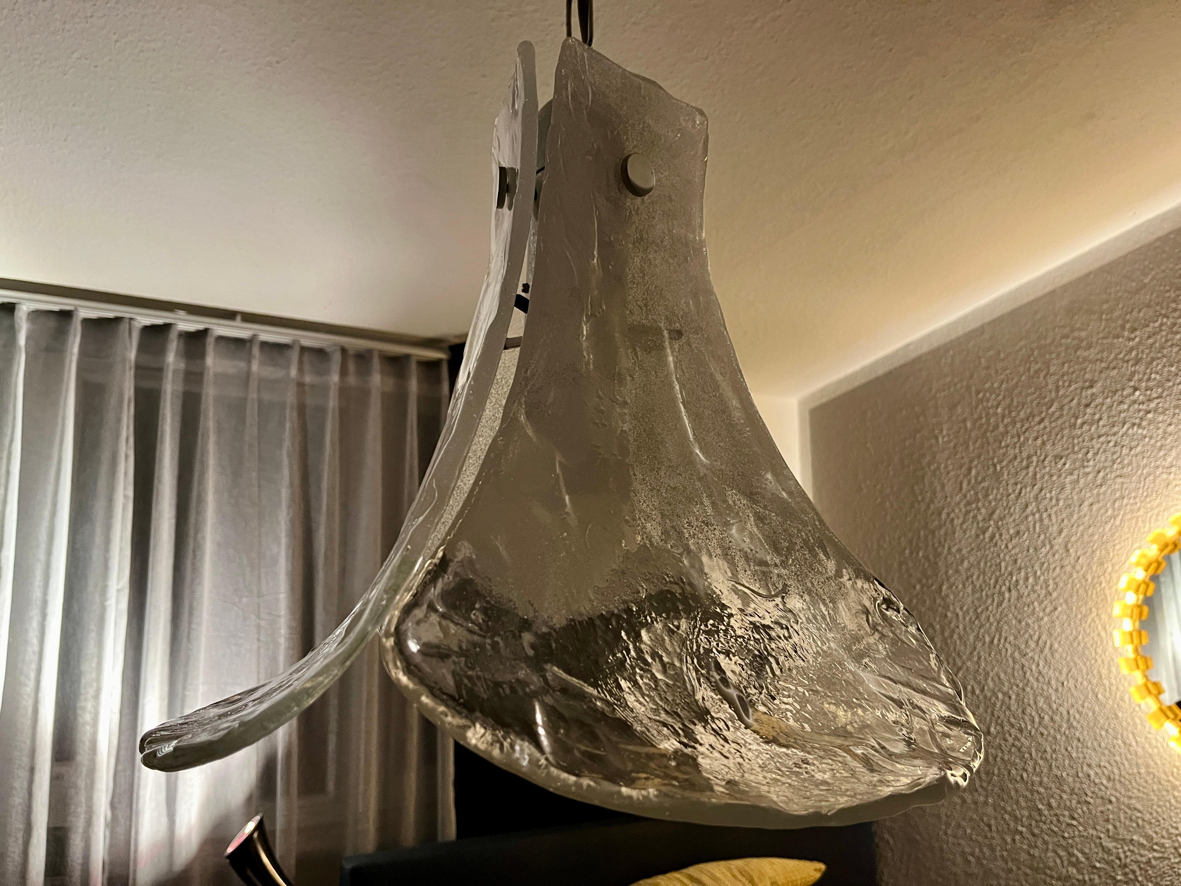 Lampada a sospensione di Murano di Carlo Nason per A.V. Mazzega in vendita 4