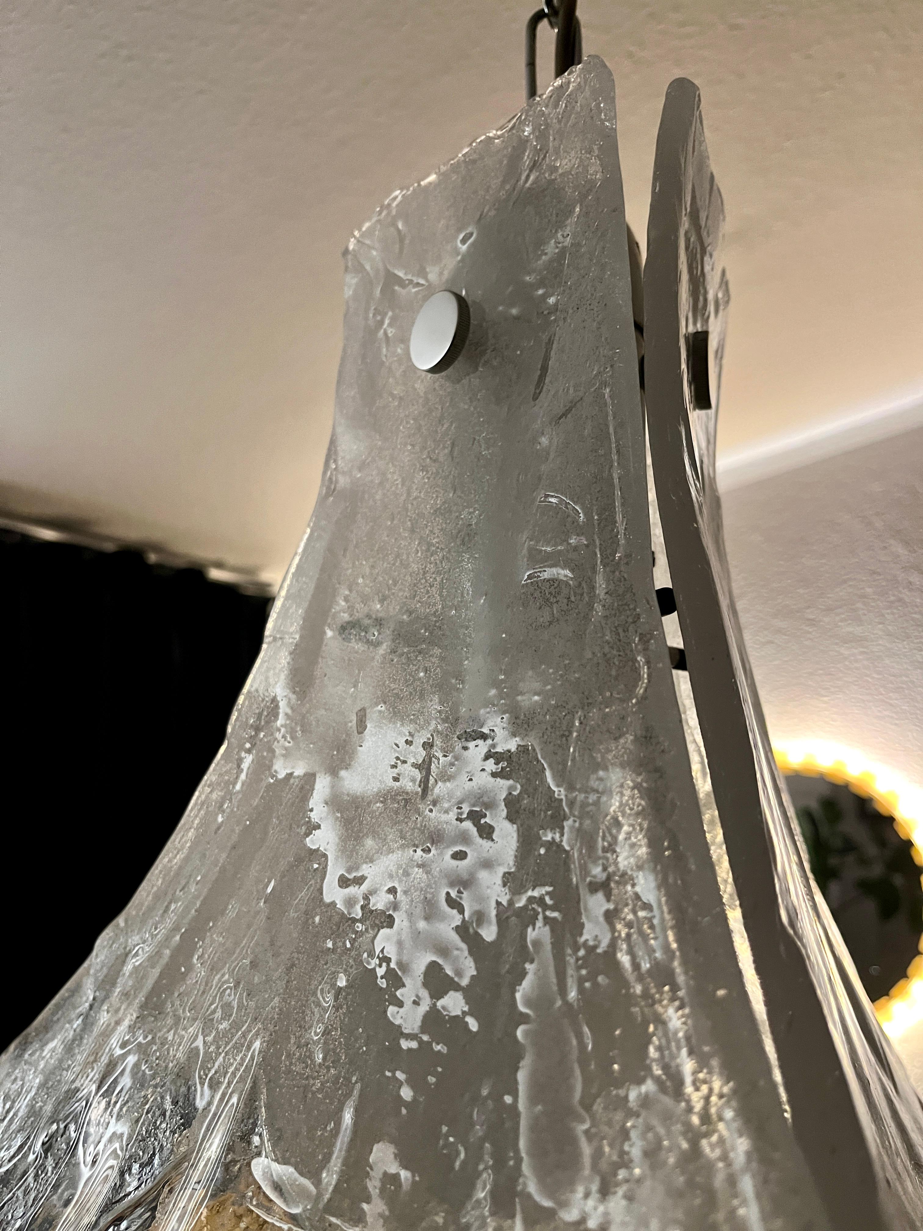 Lampada a sospensione di Murano di Carlo Nason per A.V. Mazzega in vendita 8