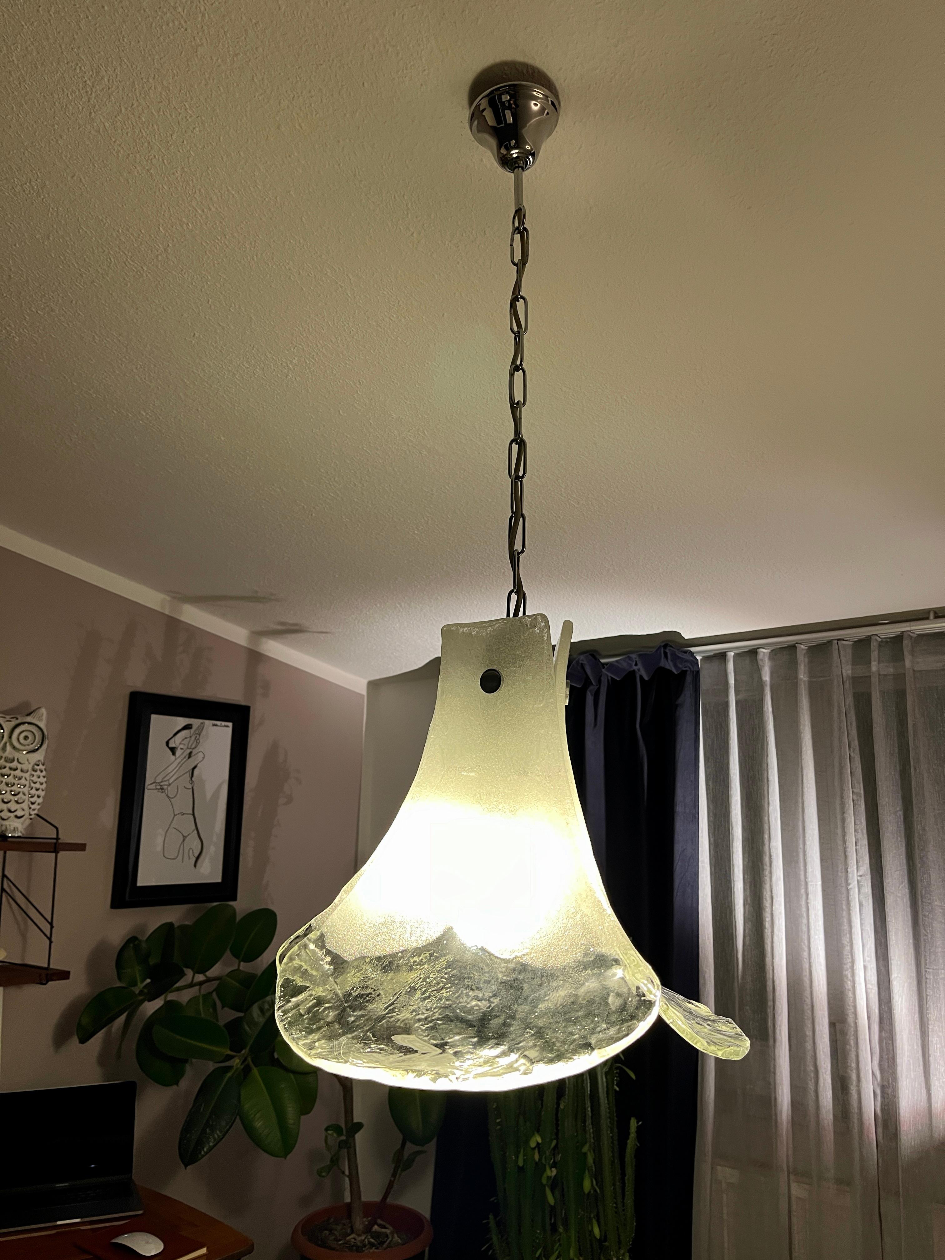 Lampada a sospensione di Murano di Carlo Nason per A.V. Mazzega in vendita 2