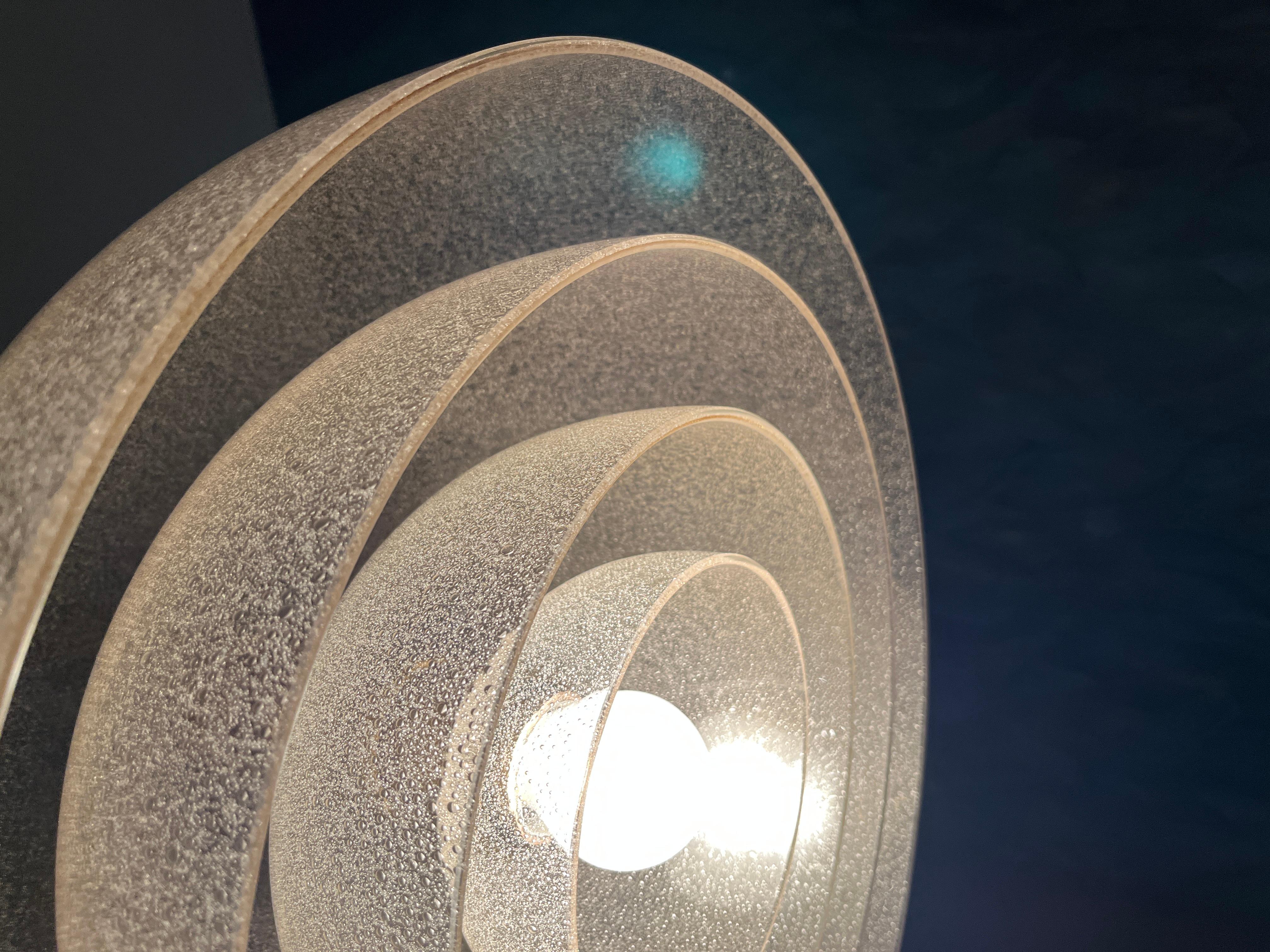 Murano hanging lamp by Carlo Nason LT 338 Mazzega For Sale 4