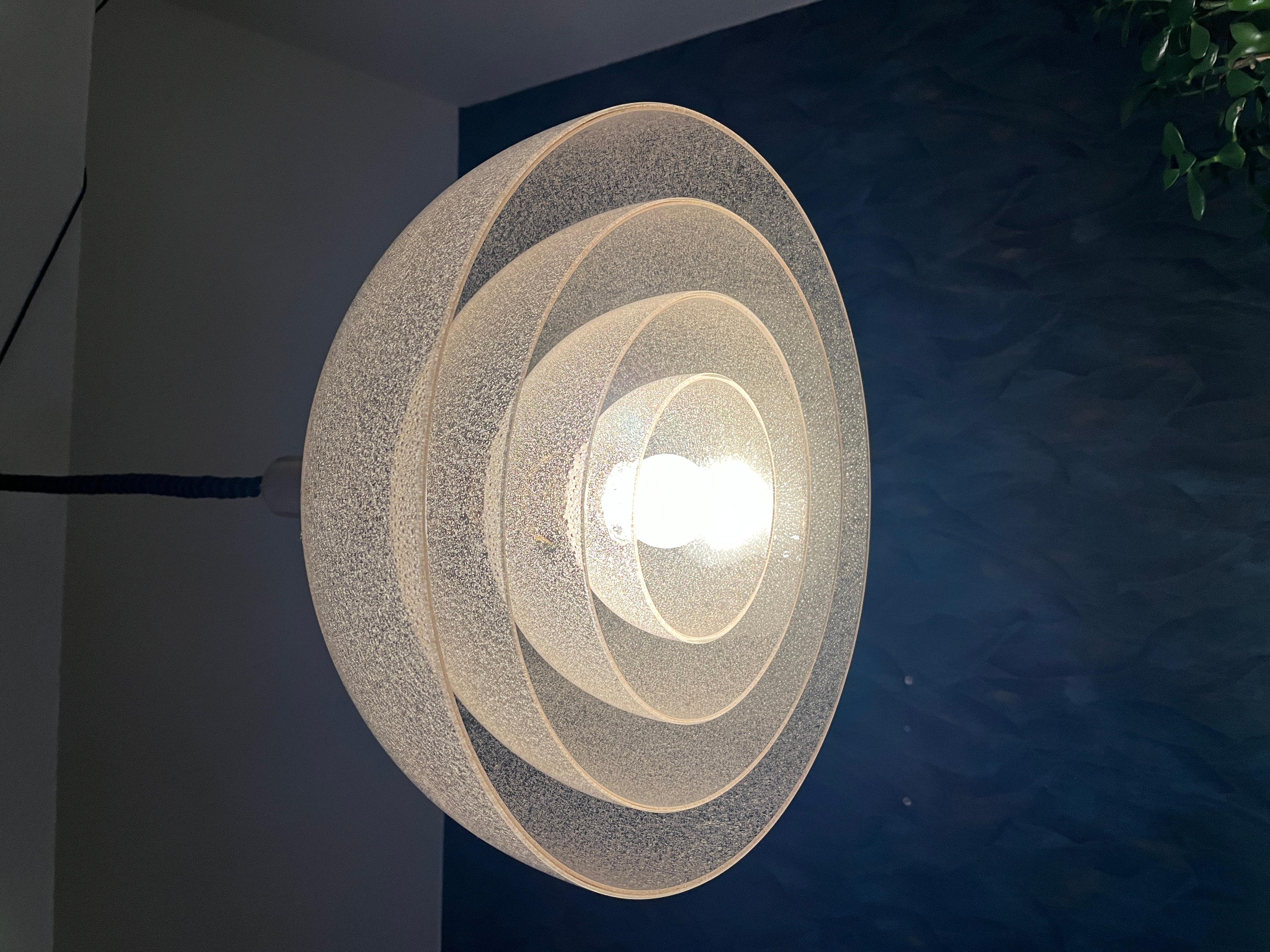 Murano hanging lamp by Carlo Nason LT 338 Mazzega For Sale 6