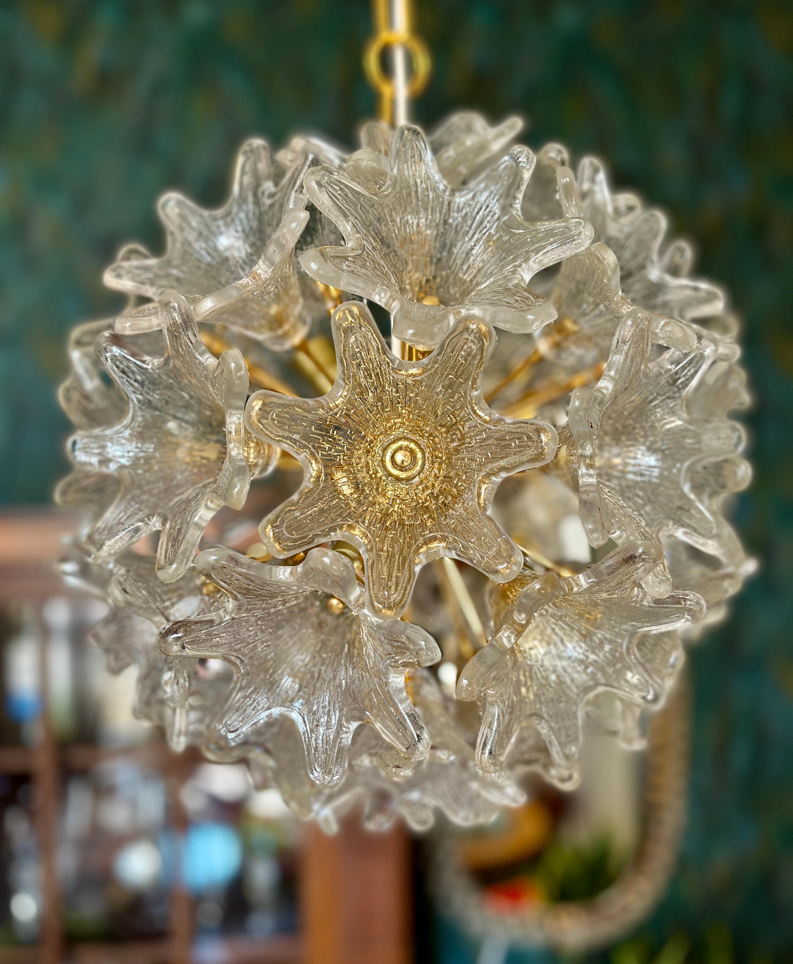 Mid-Century moderno Lampada a sospensione di Murano 
