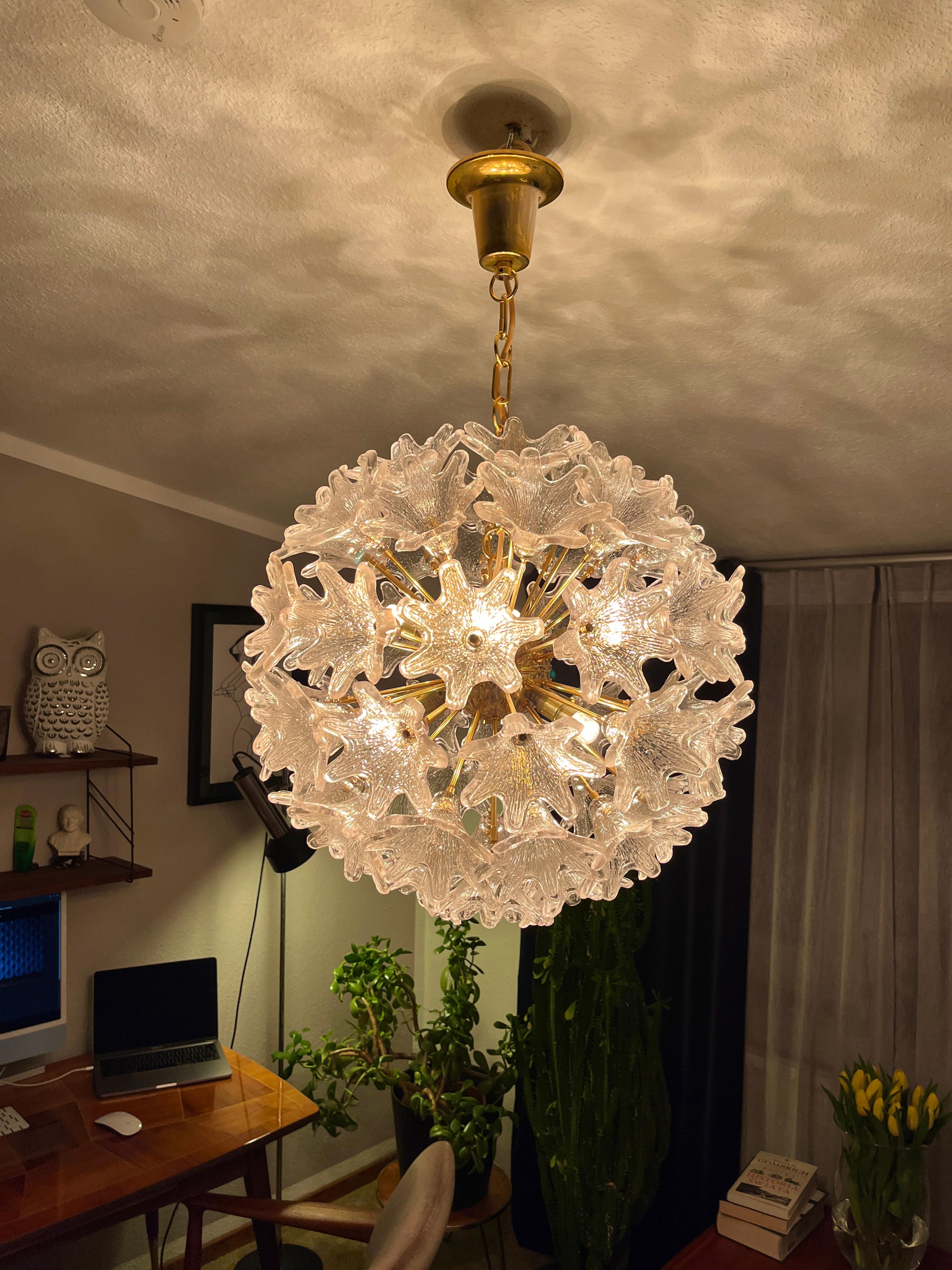 Metallo Lampada a sospensione di Murano 