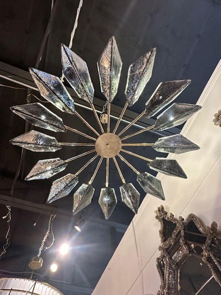 Murano Helicopter Chandelier In Good Condition For Sale In Dallas, TX