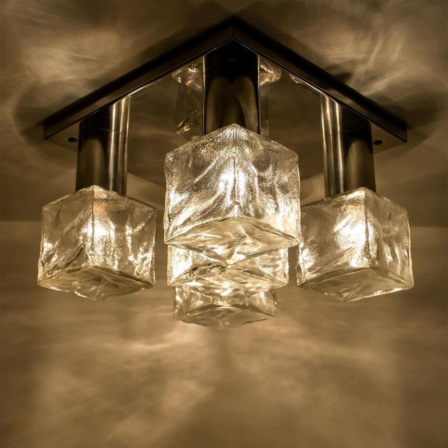 Autrichien Encastré en verre de Murano par Kalmar, Autriche, années 1960 en vente